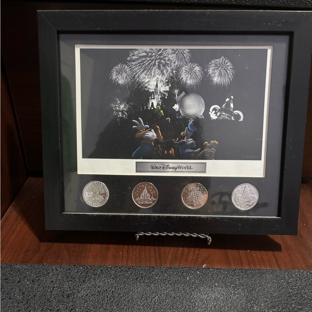 Disney Black Framed Coin Display